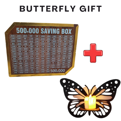 500,000 Saving Box + Butterfly Free Gift 🎁