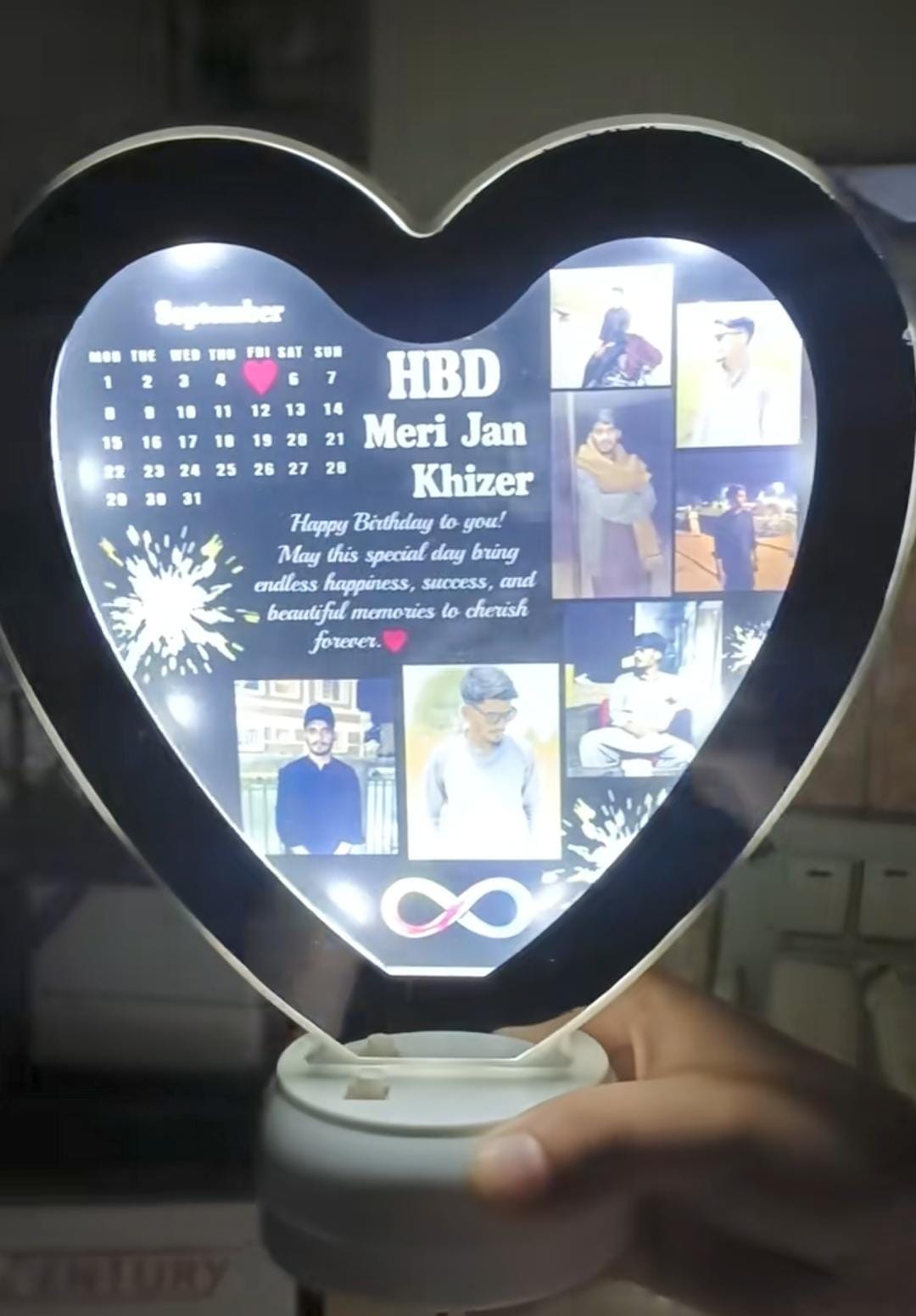 Heart Shaped Magic Mirror With Customization
