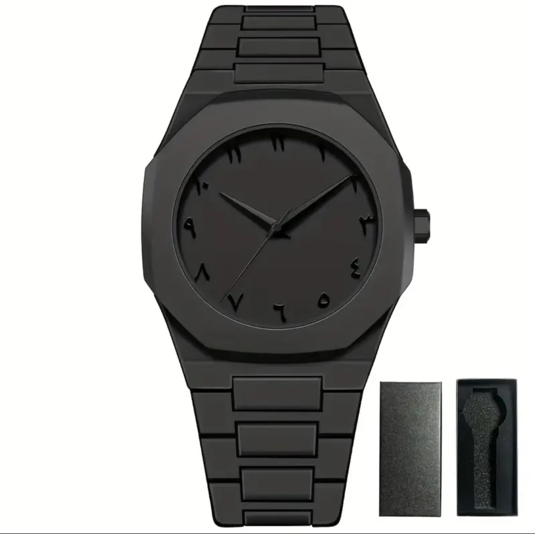 Black Arabic Aura Watch